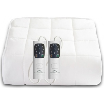 dreamland dual control cotton heated mattress protector double